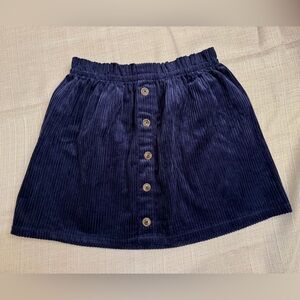 Isaac Mizrahi Dark Blue Corduroy Skirt NWT